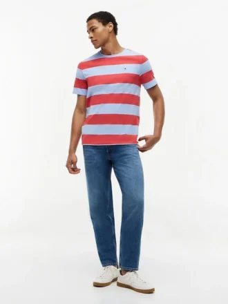 T-shirt com riscas de râguebi