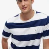 T-shirt com riscas de râguebi