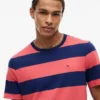 T-shirt com riscas de râguebi