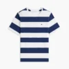 T-shirt com riscas de râguebi