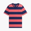 T-shirt com riscas de râguebi