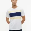 T-shirt com riscas em blocos T-shirt com riscas em blocos
