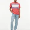 T-shirt com riscas em blocos T-shirt com riscas em blocos