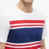 T-shirt com riscas em blocos T-shirt com riscas em blocos