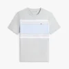 T-shirt com riscas em blocos