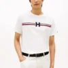 T-shirt com riscas H exclusivas T-shirt com riscas H exclusivas