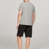 T-shirt de corte justo com logótipo Tommy bordado T-shirt de corte justo com logótipo Tommy bordado