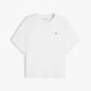 T-shirt de gola redonda com mangas em forma de asa de morcego T-shirt de gola redonda com mangas em forma de asa de morcego