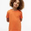 T-shirt de gola redonda para o dia-a-dia para crianças T-shirt de gola redonda para o dia-a-dia para crianças