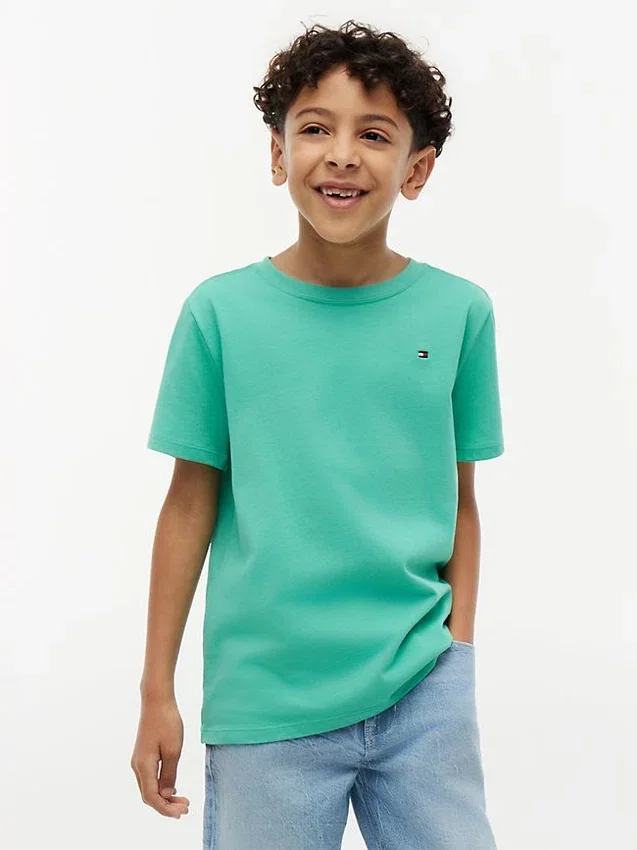 T-shirt de gola redonda para o dia-a-dia para crianças T-shirt de gola redonda para o dia-a-dia para crianças