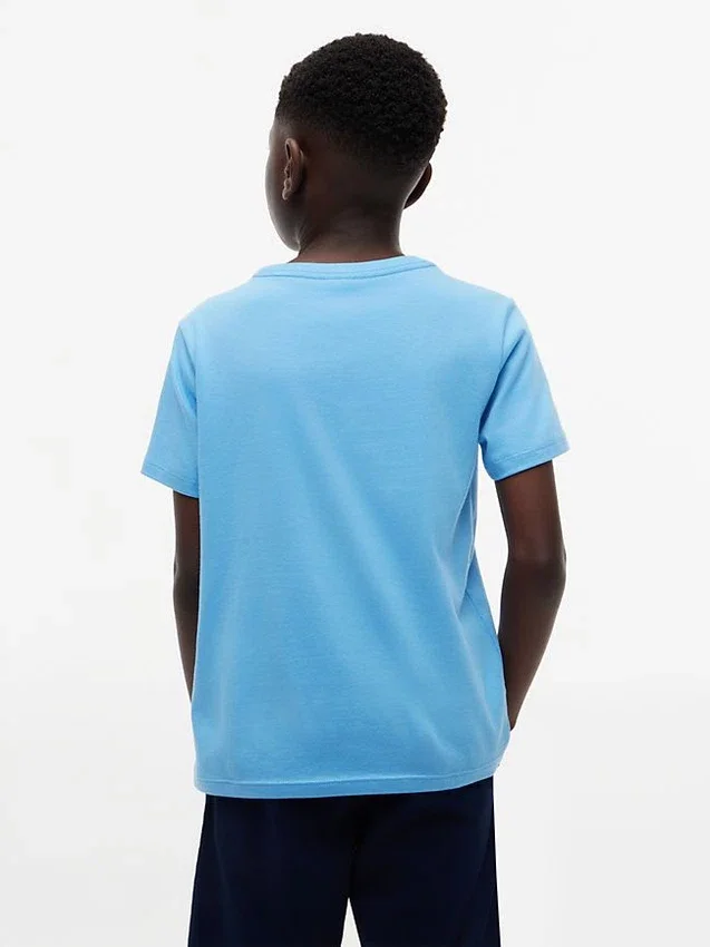 T-shirt de gola redonda para o dia-a-dia para crianças T-shirt de gola redonda para o dia-a-dia para crianças