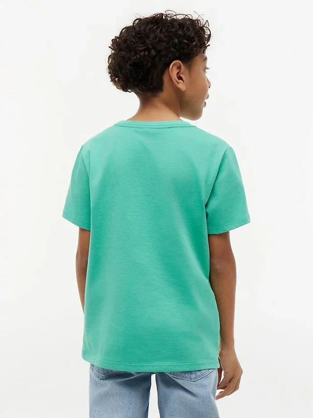 T-shirt de gola redonda para o dia-a-dia para crianças T-shirt de gola redonda para o dia-a-dia para crianças