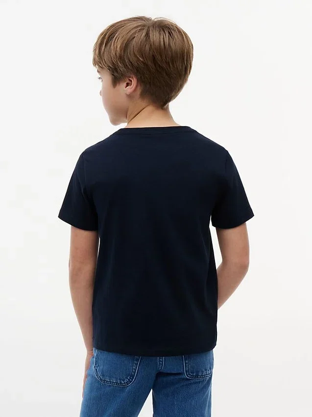 T-shirt de gola redonda para o dia-a-dia para crianças T-shirt de gola redonda para o dia-a-dia para crianças