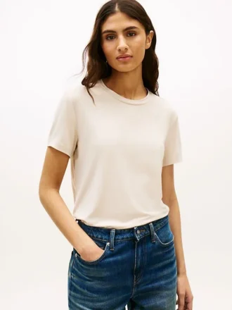 T-shirt de jersey leve com corte clássico