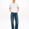 T-shirt de malha com detalhes em borda da New York Label T-shirt de malha com detalhes em borda da New York Label