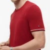 T-shirt de malha com detalhes em borda da New York Label T-shirt de malha com detalhes em borda da New York Label