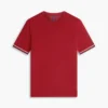 T-shirt de malha com detalhes em borda da New York Label T-shirt de malha com detalhes em borda da New York Label