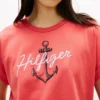 T-shirt Dolman com logótipo âncora Hilfiger T-shirt Dolman com logótipo âncora Hilfiger