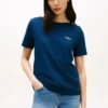T-shirt em interlock de algodão com botões dourados T-shirt em interlock de algodão com botões dourados