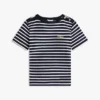 T-shirt em interlock de algodão com botões dourados T-shirt em interlock de algodão com botões dourados