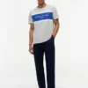 T-shirt Hilfiger com logótipo em riscas T-shirt Hilfiger com logótipo em riscas