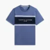 T-shirt Hilfiger com logótipo em riscas T-shirt Hilfiger com logótipo em riscas