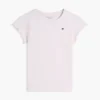 T-shirt infantil com acabamento em folha de alface nas mangas T-shirt infantil com acabamento em folha de alface nas mangas