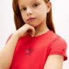 T-shirt infantil com bandeira de estrelas em strass T-shirt infantil com bandeira de estrelas em strass