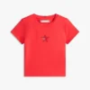 T-shirt infantil com bandeira de estrelas em strass T-shirt infantil com bandeira de estrelas em strass