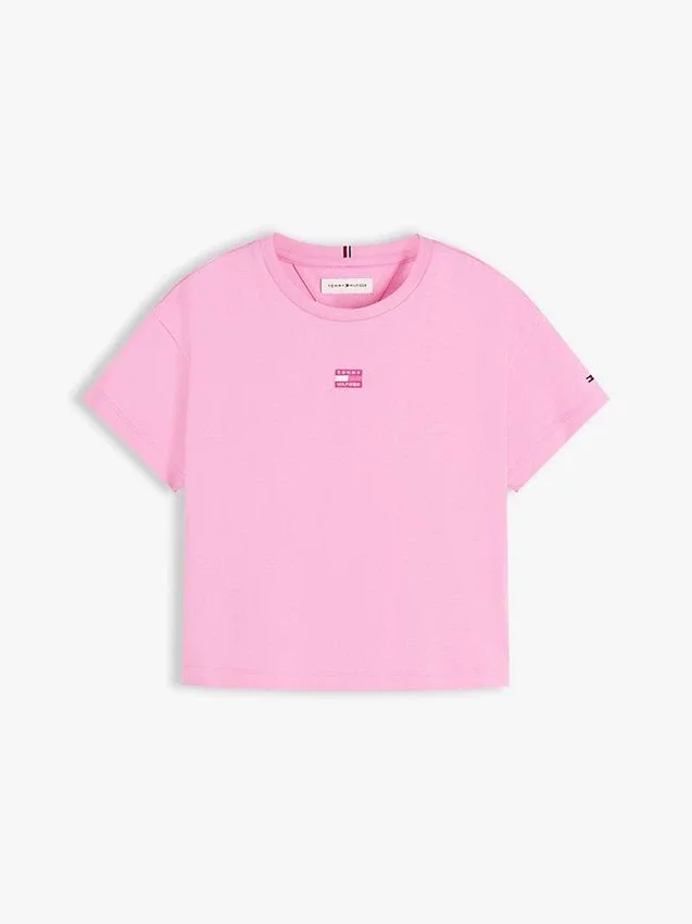 T-shirt infantil com bandeira tonal T-shirt infantil com bandeira tonal