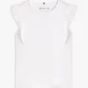 T-shirt infantil com bordados e aberturas T-shirt infantil com bordados e aberturas