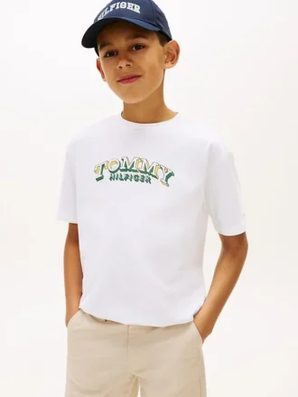 T-shirt infantil com logótipo 3D