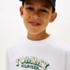 T-shirt infantil com logótipo 3D T-shirt infantil com logótipo 3D