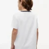 T-shirt infantil com logótipo e riscas T-shirt infantil com logótipo e riscas
