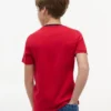 T-shirt infantil com logótipo e riscas T-shirt infantil com logótipo e riscas