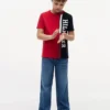 T-shirt infantil com logótipo em blocos de cor verticais T-shirt infantil com logótipo em blocos de cor verticais