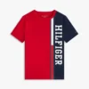T-shirt infantil com logótipo em blocos de cor verticais T-shirt infantil com logótipo em blocos de cor verticais