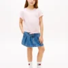 T-shirt infantil com logótipo Hilfiger e gravata à frente T-shirt infantil com logótipo Hilfiger e gravata à frente