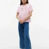 T-shirt infantil com logótipo Hilfiger em lantejoulas T-shirt infantil com logótipo Hilfiger em lantejoulas