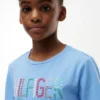 T-shirt infantil com logótipo Hilfiger em lantejoulas T-shirt infantil com logótipo Hilfiger em lantejoulas