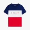 T-shirt infantil com logótipo Multiflag e blocos de cor T-shirt infantil com logótipo Multiflag e blocos de cor