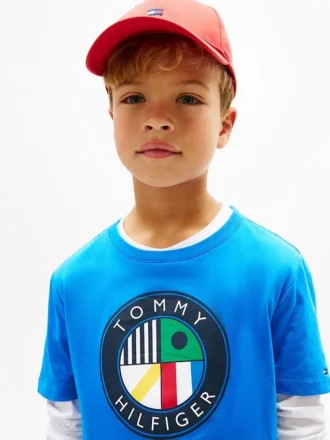 T-shirt infantil com logótipo Sailing Circle