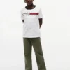 T-shirt infantil com logótipo Signature Flag Stripe