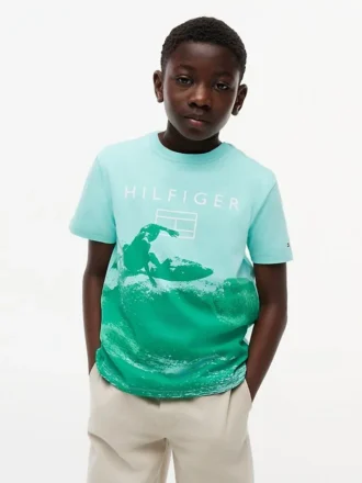T-shirt infantil com logótipo Surf