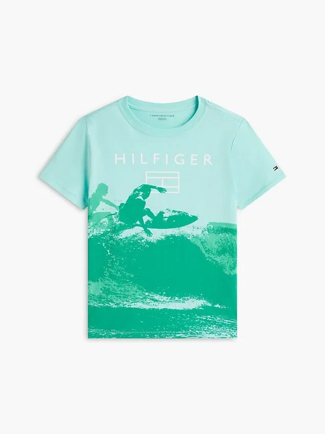 T-shirt infantil com logótipo Surf T-shirt infantil com logótipo Surf
