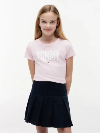 T-shirt infantil com logótipo Tommy