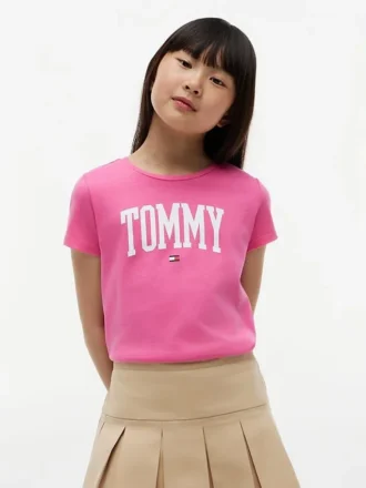 T-shirt infantil com logótipo Tommy