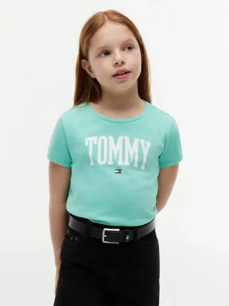 T-shirt infantil com logótipo Tommy