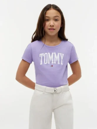 T-shirt infantil com logótipo Tommy