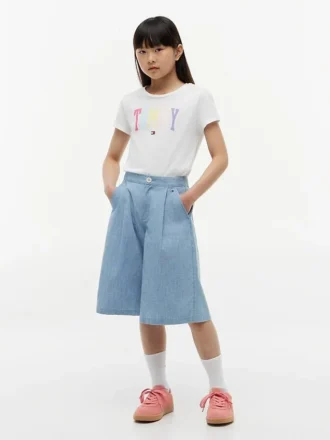 T-shirt infantil com logótipo Tommy